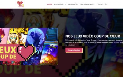 Création du site vitrine et blog de l’association Jeux Fais Quoi