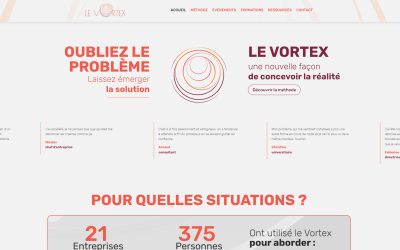 Création du site vitrine pour la méthode Le Vortex