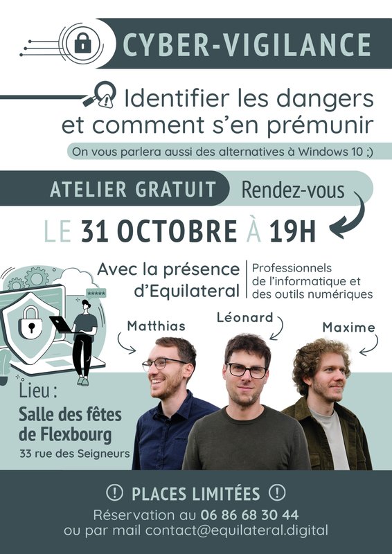 Flyer Atelier Cybersecurite Flexbourg